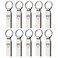 MOSDART Waterproof 32GB USB20 Flash Drive FAT32 Metal Memory Stick with Keychain for System Back Data Storage SilverPack of 10
