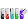Aiibe 5 Pack 64 GB Flash Drive 64GB USB Flash Drive Thumb Drive 64 GB USB 20 Flash Disk Jump Drive Multi Pack USB Stick Zip Drives 64GB with Led Light 64G 5 Colors Black Red Cyan Green Purple