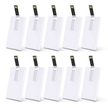 KEXIN Bulk USB Flash Drive 32GB USB Business Card Credit Card Bank Card Shape Flash Drives Memory Stick Key Credit USB Drives Bulk USB Flash Drives 32GB 20 PCS White Card