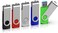 TOPESEL 5 Pack 16GB USB 30 Flash Drive Memory Stick Thumb Drives USB Drives with Led Light 5 Mixed Colors Black Blue Green Red Silver