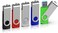 TOPESEL 5 Pack 16GB USB 30 Flash Drive Memory Stick Thumb Drives USB Drives with Led Light 5 Mixed Colors Black Blue Green Red Silver