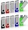 TOPESEL 10 Pack 16GB USB 30 Flash Drive Memory Stick Thumb Drives Blank Zip Drives Flash Drives 16 GB Bulk5 Mixed Colors Black Blue Green Red Silver