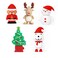 leizhan Christmas USB Flash Drive 5 Pack 8GB Leizhan Novelty Thumb Drive Thanksgiving Memory Stick Santa Claus Christmas Tree Elk Snowman Dog Pendrive New Year Gift U Disk