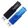 SamData 16GB USB Flash Drives 2 Pack 16GB Thumb Drives Memory Stick Jump Drive with LED Light for Storage and Backup 2 Colors Black Blue
