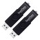 SamData 16GB USB Flash Drives 2 Pack 16GB Thumb Drives Memory Stick Jump Drive with LED Light for Storage and Backup 2 Pack Black