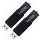 SamData 16GB USB Flash Drives 2 Pack 16GB Thumb Drives Memory Stick Jump Drive with LED Light for Storage and Backup 2 Pack Black