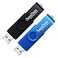 SamData 64GB USB Flash Drives 2 Pack 64GB Thumb Drives Memory Stick Jump Drive with LED Light for Storage and Backup 2 Colors Black Blue