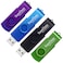 SamData 8GB USB Flash Drives 4 Pack 8GB Thumb Drives Memory Stick Jump Drive with LED Light for Storage and Backup 4 Colors Black Blue Green Purple