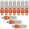 VICFUN VICFN 10 Pack USB Flash Drive 8GB Flash Drive Bulk USB 20 Thumb Drive Orange