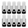 Aiibe 4GB Flash Drive Bulk 4GB USB Flash Drive Thumb Drives 10 Pack USB 20 Memory Stick Jump Drive Zip Drives Swivel Keychain Design Black