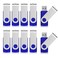 Aiibe 32 GB Flash Drive 10 Pack USB Flash Drives 32G USB 20 Memory Stick Thumb Drive Data Storage Swivel Keychain Design Pen Zip Drives WholesaleLotBulk 10 Pack 32GB Blue