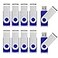 Aiibe 8 GB Flash Drive 10 Pack USB Flash Drives 8G USB 20 Memory Stick Thumb Drive Data Storage Swivel Keychain Design Pen Zip Drives WholesaleLotBulk 10 Pack 8GB Blue