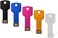 KZZ USB Flash Drives 5 Pack 64GB USB 20 Metal Thumb Drives KZZ Jump Drive Memory Stick Key Shape for StudentsOfficeCompany Multicolor