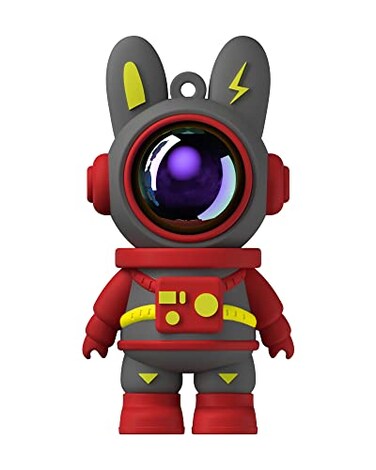 Bilious Cute Space Rabbit USB Flash Drive Thumb Drive Waterproof USB 20 Memory Stick Small Size USB Drive Gift 128G Red
