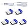 KZZ KZZ 64GB 5 Pack USB Flash Drives with Lanyard 64G Small USB Drive Ultra Fit Flash Drives Mini Thumb Drive 64 GB Micro USB 20 Pen Drive Blue