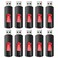RAOYI 10Pcs 32GB USB Flash Drives Slide Retractable Memory Stick Bulk USB 20 Thumb Drive Jump Drive Zip Drive USB Sticks Data Storage Backup for PC Mac 32G Red
