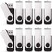 KEXIN 10 Pack 4GB Flash Drive Thumb Drive 4G USB Drive Memory Stick with LED Indicator USB 20 Black