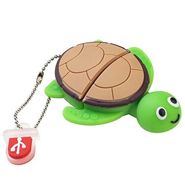BORLTER CLAMP BorlterClamp 64GB USB Flash Drive Cute Cartoon Sea Turtle Model Memory Stick Gift for Students and Children