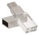 HOPAS New Crystal Transparent Rectangle Genuine USB Flash Drive Wedding Gift Pen DriveSilver