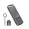 EASTBULL 32GB FAT32 USB 30 Flash Drive with a USB C Adapter and Keychain FastSpeed Thumb Drive Metal Pen Drive 32 G Memory Stick for Storage and Backup Grey with USB C 30 Adapter Keychain
