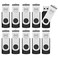 MOSDART USB20 32GB Flash Drive Swivel Design with LED Indicator Keychain Loop FAT32 Memory Stick for Data Storage BlackPack of 10