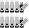 KALSAN 50 Pack USB 20 Thumb Drives 2GB Flash Memory Black
