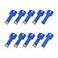 RAOYI 10 Pack 2GB USB Flash Drive USB 20 Metal Key Shape Memory Stick Thumb Drive Pen DriveBlue