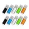 RAOYI 10 Pack 2GB USB Flash Drives USB 20 Memory Stick Bulk Thumb Drives Thumb Drive Jump Drive 5 Mixed Colors Black Blue Green Orange Silver
