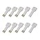 RAOYI 10 Pack 4GB USB Flash Drive USB 20 Metal Key Shape Memory Stick Thumb Drive Pen DriveSilver