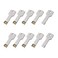 RAOYI 10 Pack 4GB USB Flash Drive USB 20 Metal Key Shape Memory Stick Thumb Drive Pen DriveSilver