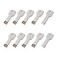 RAOYI 10 Pack 4GB USB Flash Drive USB 20 Metal Key Shape Memory Stick Thumb Drive Pen DriveSilver