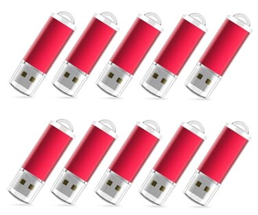 RAOYI 10PCS 4GB USB Flash Drive USB 20 Memory Stick Thumb Drive Pen Drive Jump DriveRed