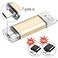 leizhan 64GB USB Flash Drive Thumb Drives Jump Drive Storage Memory Stick TypeCUSB 2 in 1 with 2 Pcs adapters USB to MicroTypeC fit Most Devices Gold