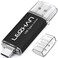 leizhan 256GB USB 30 Flash Drive Thumb Drives Jump Drive Storage Memory Stick TypeCUSB 2 in 1 Black