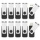 RAOYI 10 Pack 16GB USB Flash Drive USB 20 Swivel Metal Memory Stick Bulk Thumb Drives Pen Drive Jump Drive for Data Storage Black