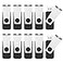RAOYI 10 Pack 4GB USB Flash Drive USB 20 Swivel Metal Memory Stick Bulk Thumb Drives Pen Drive Jump Drive for Data Storage Black
