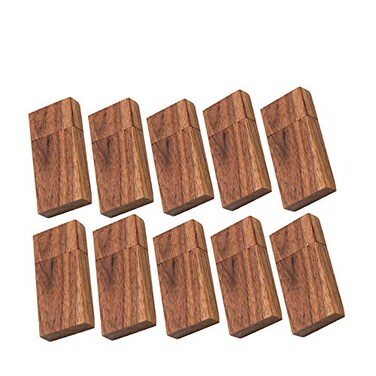 EASTBULL Wooden Flash Drives 8GB Wooden USB Thumb Drives 20 High Speed Walnut Wood Drives Memory Sticks 10 Pack
