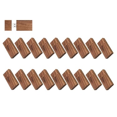 EASTBULL 8GB Wooden Flash Drives 20 Pack Bulk Flash Drives Pack Walnut Wooden Thumb Drives Pack High Speed USB 20 for Storage Dark Brown