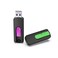 VICFUN 2 Pack 64GB USB Flash Drives USB 30 Flash Drive Slide Retractable USB Memory Stick 64G Data StorageGreenPink