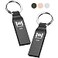 MOSDART Waterproof 32GB USB20 Flash Drive FAT32 Metal Memory Stick with Keychain for System Back Data Storage Titan GrayPack of 2