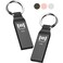 MOSDART Waterproof 32GB USB20 Flash Drive FAT32 Metal Memory Stick with Keychain for System Back Data Storage Titan GrayPack of 2