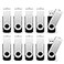 Maspen 10 Pack 2GB Bulk USB 20 Flash Drives Memory Stick Thumb Drives Pen Drive Zip Drive Black2 GB