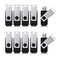 Aiibe 16 GB Flash Drive 10 Pack Bulk 16GB USB Flash Drives 20 USB Stick Thumb Drive USB Drive Pack Black