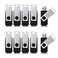 Aiibe 16 GB Flash Drive 10 Pack Bulk 16GB USB Flash Drives 20 USB Stick Thumb Drive USB Drive Pack Black