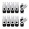 Aiibe 8GB Flash Drive 10 Pack 8GB USB Flash Drives Thumb Drive Bulk USB 20 Memory Stick USB Drive Black