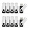 Aiibe Flash Drives 32GB 20 Pack 32 GB Flash Drive Bulk USB Flash Drives 32GB USB 20 Thumb Drive Swivel Memory Stick USB Drive Black