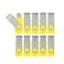 Alihelan 10pcs 16GB USB Flash Drives USB 20 Thumb Drive Bulk Swivel Memory Stick 16 GB Fold Storage Jump Drive Zip Drive 10 Pack Yellow