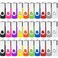Aretop 1GB Bulk Flash Drives 100 Pack Premium USB 20 Flash Drive Bulk Thumb Drives 1GB 100 Pack Mix Color
