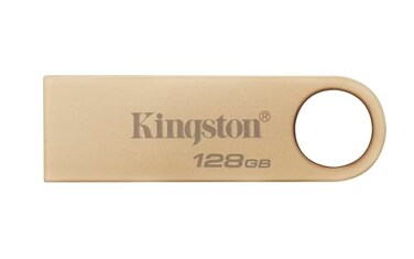 Kingston DataTraveler SE9 Gen 3128GB 220MBs Read Metal USB 32 Gen 1 Gold