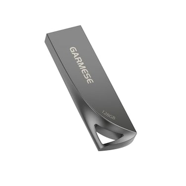 GARMESE 128GB USB 30 Flash Drive Metal Waterproof Slim Portable Memory Stick with Keychain Hole Thumb Drive for PCLaptopCarTravel Data Storage Gray